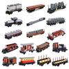 Briques de construction MOC Wagon de train/Plaque de base Camion à benne courte/Conteneur Train à bois/Fourgon Transport de câbles Petits jouets en briques