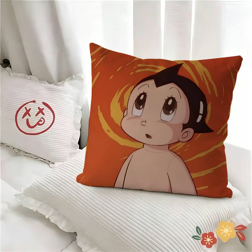 pc POPULAR ANIME Astro Boy Pillow Case Fashion Square Pillowcase Bedroom Sofa Room Ins Decoration Leisure