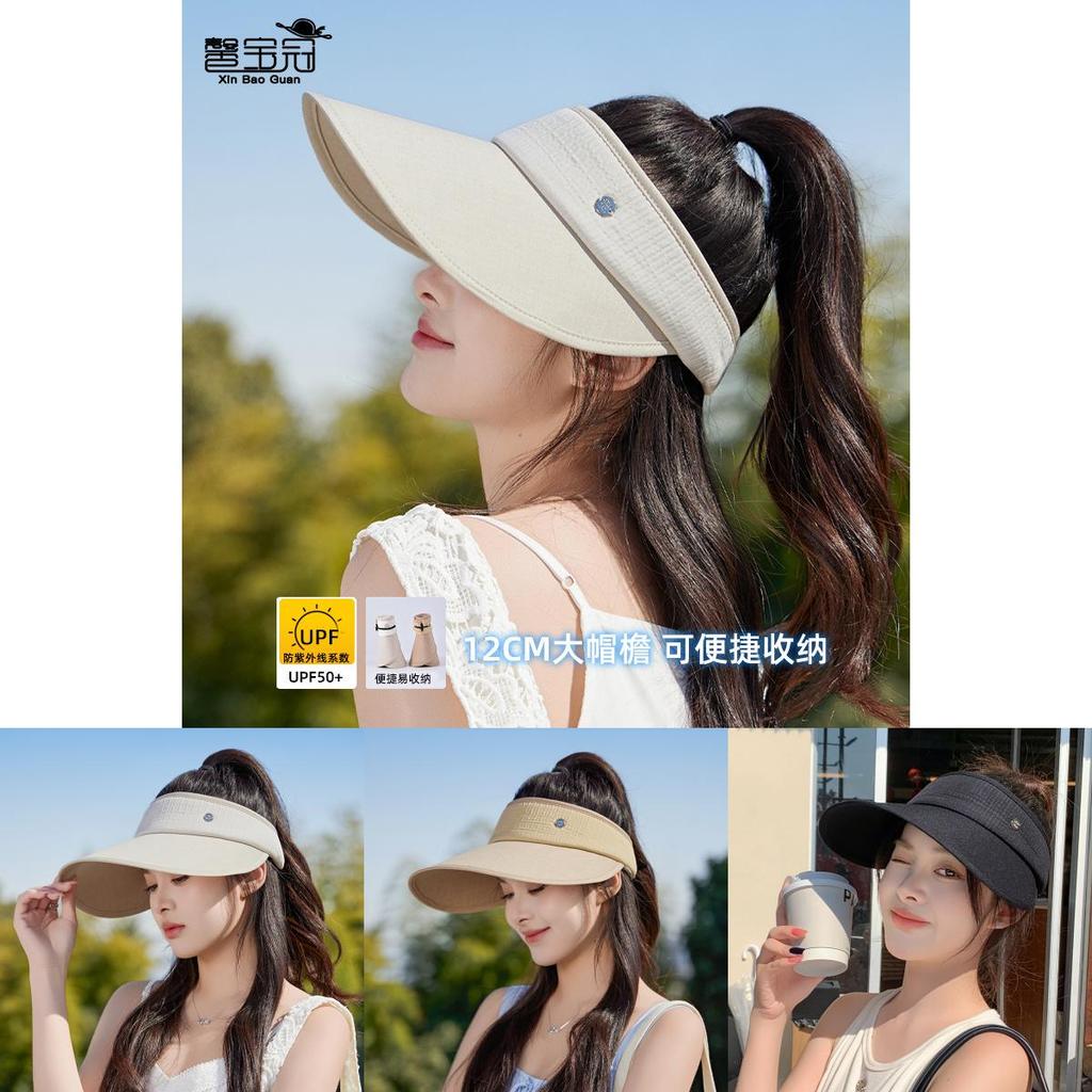 Summer Outdoor Sun Hat For Women With Large Brim And Breathable Polyester For Sun Protection And Fashionable Casual Wear