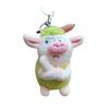 Adorable Green Pig Keychain Plush Toy Cute Animal Stuffed Doll For Kids Gift