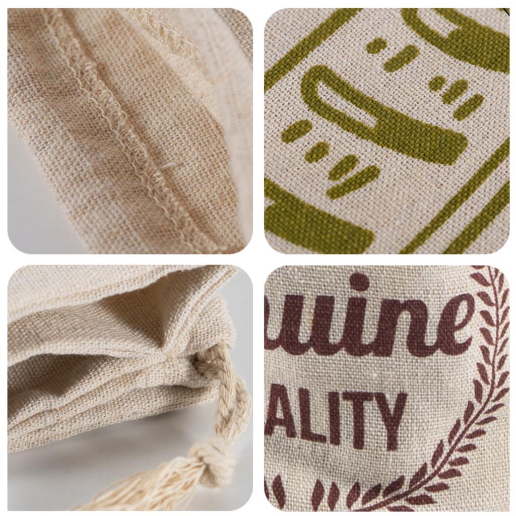 1 Stück Leinen Brotbeutel Wiederverwendbar Zugseil Brotbeutel Hausgemacht Handgemacht Brot Aufbewahrungsbeutel Leinen Brotbeutel