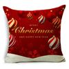Home Decor Nordic Christmas Red Printed Polyester Pillowcase For Living Room Bedroom Decor Funda De Almohada