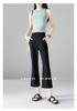 Elastic and comfortable thin casual pants for women in the summer of 2025, versatile and slimming. Elastic waistband with flared pants
