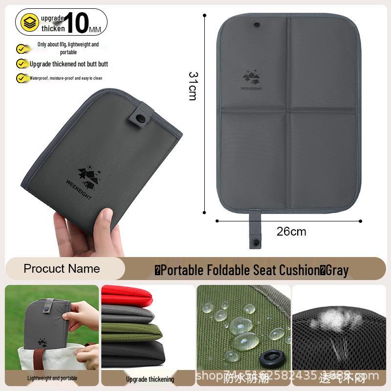 Portable Waterproof Outdoor Cushion: Thick, Moisture-Proof Mat for Camping, Festivals, or Lawn Use.