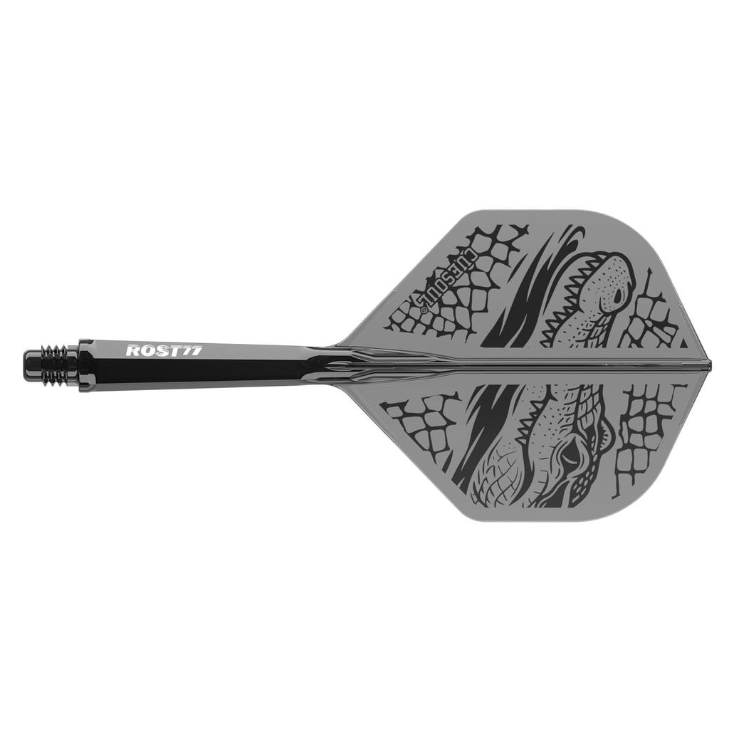CUESOUL Integrated Dart Flight And Shaft ROST 77 Forest Standard 3 Pieces CS-77-XB1T-M-CROCO