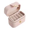 Travel PU Leather Gift Earring Holder Ring Display Box Jewelry Storage Case Jewelry Organizer