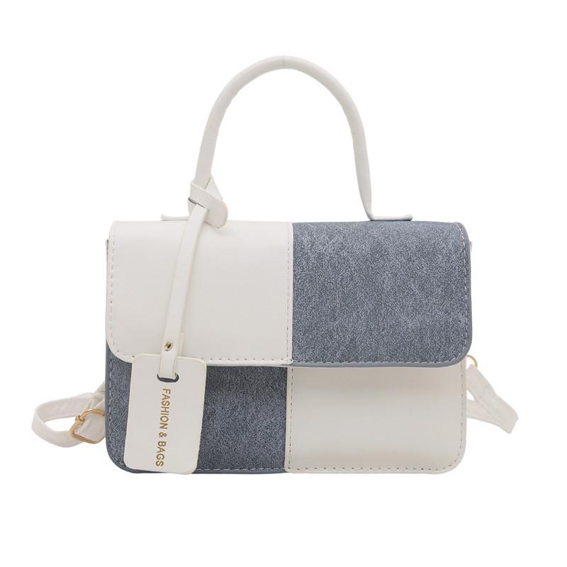 Stylish Commuting Patchwork Texture Crossbody Handbag for Women