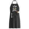 Letter Print Oil-Proof Apron for Kitchen and Restaurant