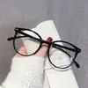 Fashion Femle Simple Round Glasses Frames Black Anti Blue Light Eyeglasses Optical Lenses Female Luxury Brand Rivet Eyewear