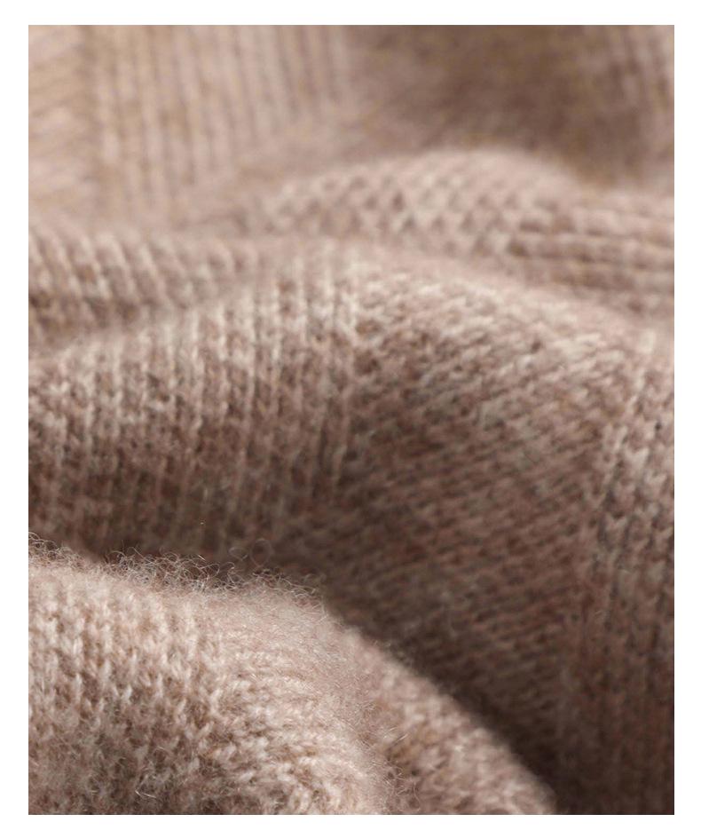 Herren Pullover aus reiner Wolle - Rundhalsausschnitt, lockere Passform für Business, geeignet für Herbst, Frühling & Winter