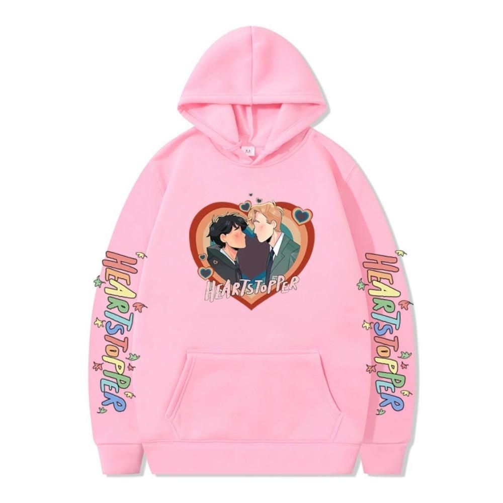 Heartstopper Hoodie Sweatshirt für Damen Herren Nick und Charlie Hoodie Sweatshirt Cool Unisex Kapuzenpullover