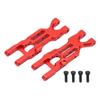 2pcs RC Aluminum Rear Lower Suspension Arms for Losi MiniT 2.0 2WD 1 18 RC Stadium Truck(Red )