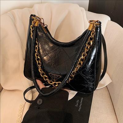 Chain Bag Women's New Fashion Shoulder Underarm Bag Casual Hand Carry Tote Bag