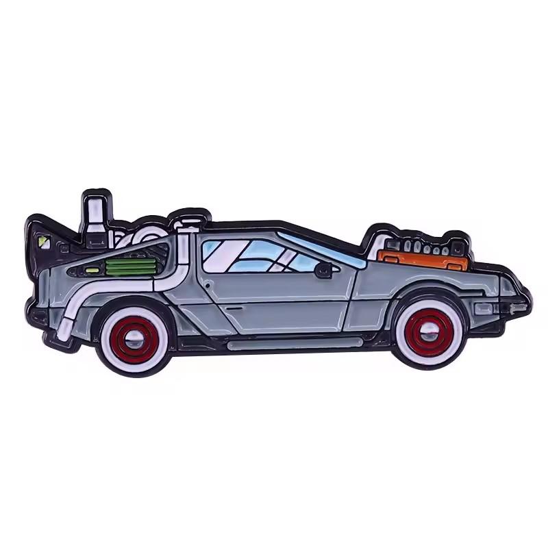Back to the Future Enamel Pin Badges Anime Lapel Pins for Backpack Men Brooch for Clothes Pins Accessories Gifts