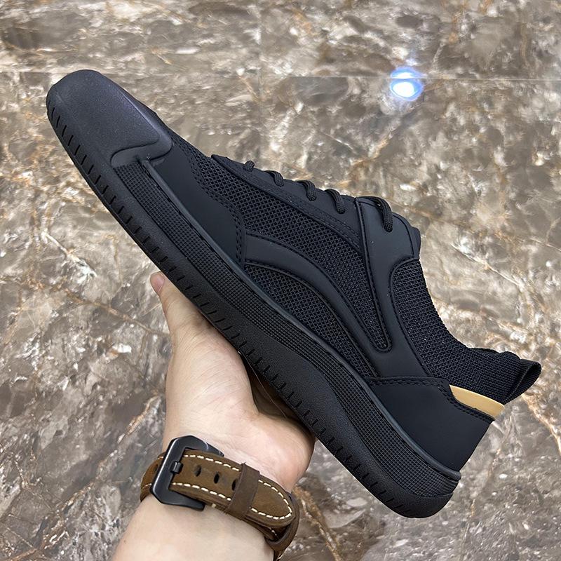 Men's Summer Mesh Breathable Shoes - Woven Upper, Soft Sole, Lightweight Casual Outdoor Sneakers