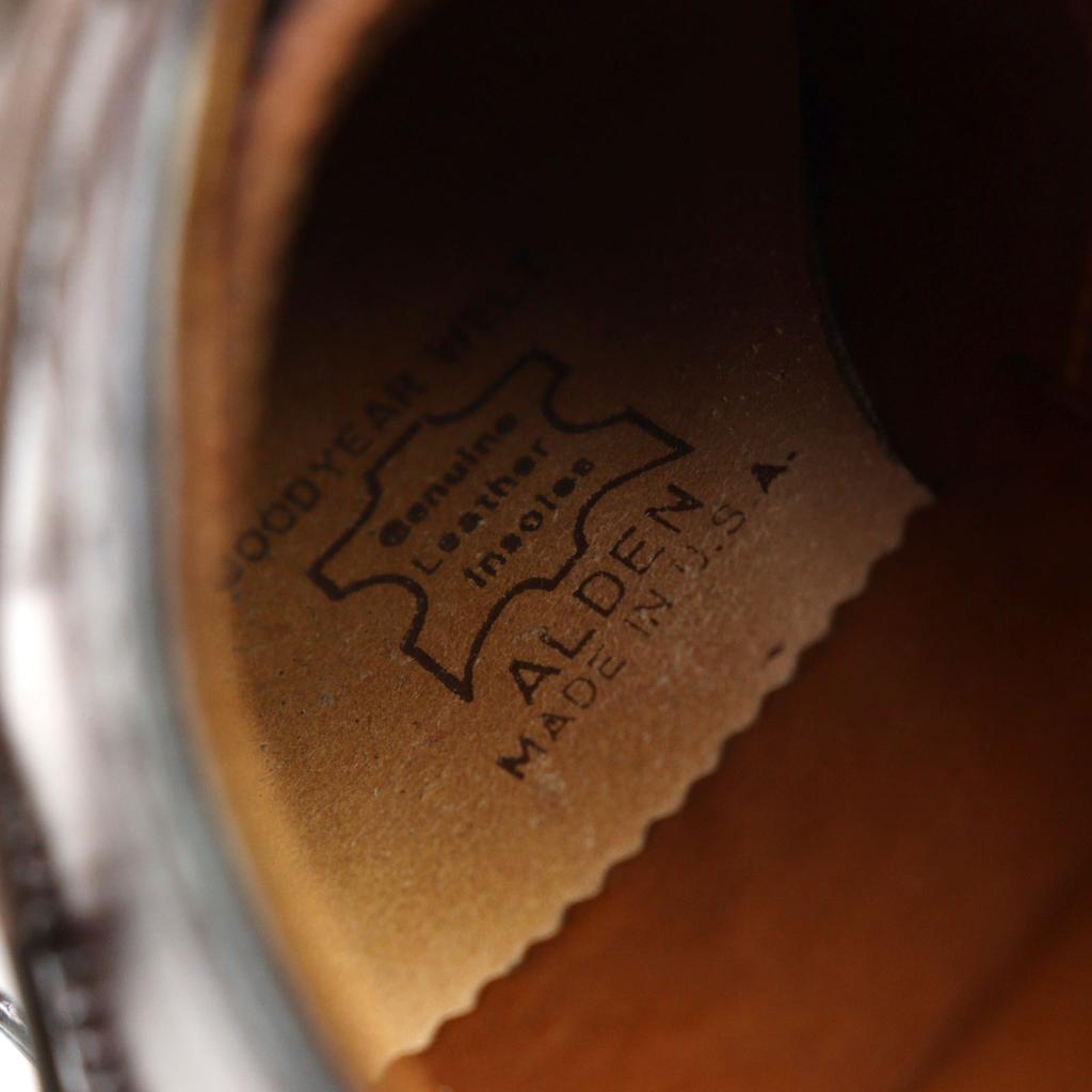 Great ALDEN Leather shoes 5160 special order Soul cap toe semi-brogue imens 6.5 Used