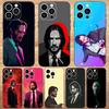 JohnS W-Wick Phone Case For iPhone15,14,13,12,11,Pro,Max,Plus,Mini,X,XS,XR,8,7,6,S,Plus,SE Soft Black Case