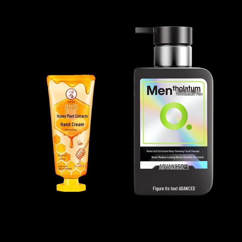 Mentholatum Honey Plant Extract Hand Cream & Purifying Cleanser Set