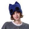New Fashion Outdoor Glasses Knitting Ski Cap Cute Ears Sun Visor Street Dance Teenage Hats Pilot Glasses Men Women Baseball Cap