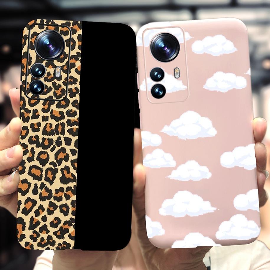 For Xiaomi 12 Pro 5G Case Cute Cartoon Painted Matte Cover For Xiaomi Mi 12 Pro 5G Global Funda on Xiomi 12 Pro Mi12 12X 5G Capa