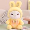 Send Girls Candy Rabbits Plush Toys Doll Bow Tie Bunny Rag Doll Throw Pillow Girls Sleep Soothing Toys