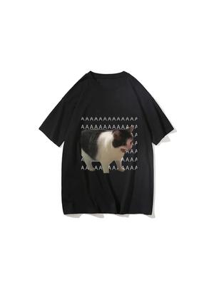 Funny Meme Sad Crying Cat Printed Women Men Casual T-Shirt Summer Harajuku TShirts Casual Fashion Tees Clothes Short Sleeve77899