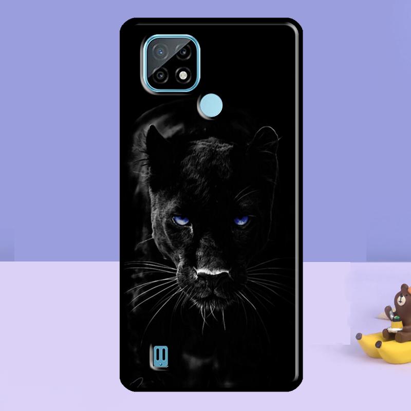 Animal Panther Case For Realme C75 C67 C61 C55 C53 C51 C35 C21Y C25S GT 7 Pro 6 6T 10 11 12 13 14 Pro Plus