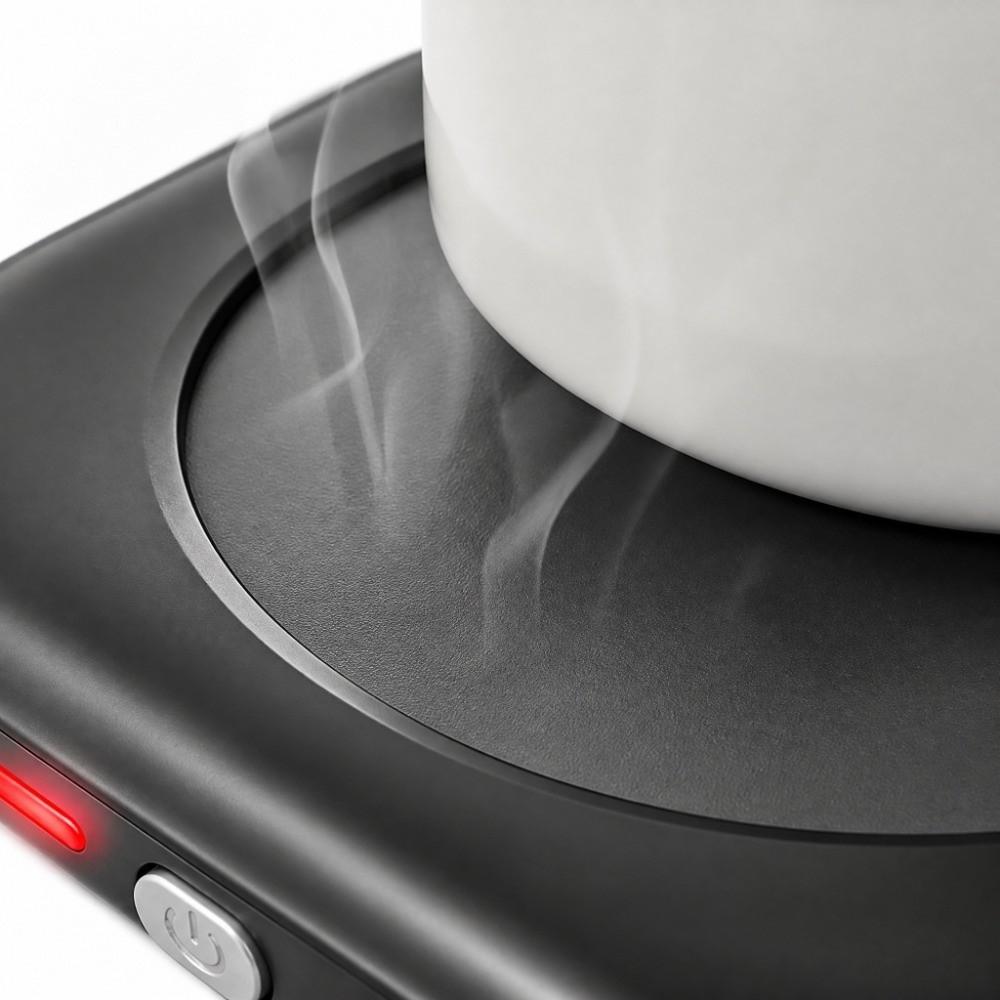 Timer Function Coffee Mug Warmer 3 Temperature Setting Electric Heating Plate Desk Use
