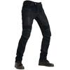 Mens Motorcycle Riding Pants With Mesh Ventilation Anti-Fall Protection Off-Road Street Use Cotton Fabric Black/Blue