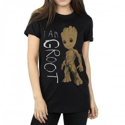 Damen/Damen I Am Groot Scribble Boyfriend T-Shirt