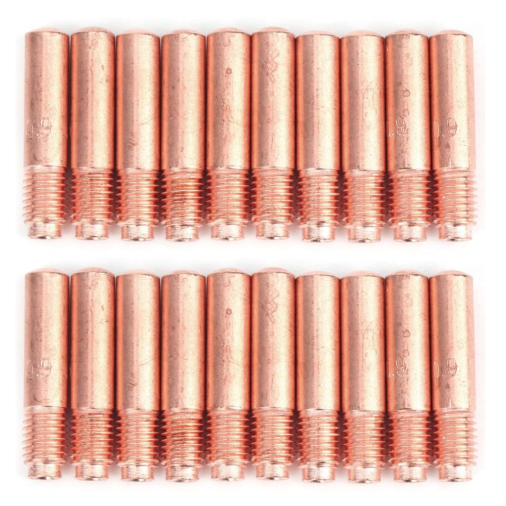 20Pcs Smooth Surface Welding Nozzle Set Stable Performance Copper Welding Nozzles Welding Repair