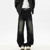 JYL Men's Straight Jeans  Vintage High-Street Teen Loose Casual Denim Pants