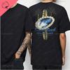 Hawaiian Style Mens Casual Tshirt Island Hanging Pine Shaka Surfboard Mens and Womens White Cotton Tee Retro Beach Surf Tops
