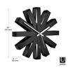 Umbra Ribbon Wall Clock, Black, 2118070-040
