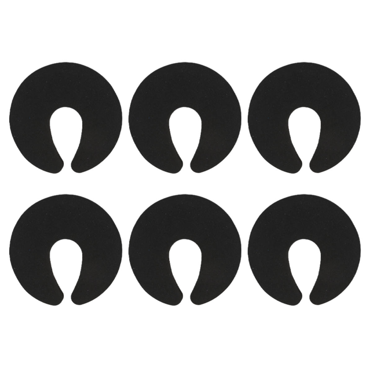 

6Pcs Baby Safety Door Stopper Newborn Furniture Protector Anti-pinch Hand Child Lock Finger Pinch Guard Proof Door Slam Stopper one size чёрный