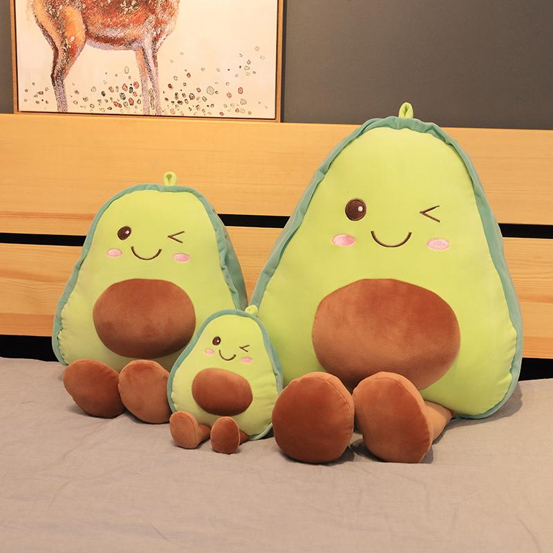 30CM Kawaii Cartoon Simulation Anime Avocado Stofftier Plüschtier Kinder Avocado Handgemachte Puppe Festival Geschenk