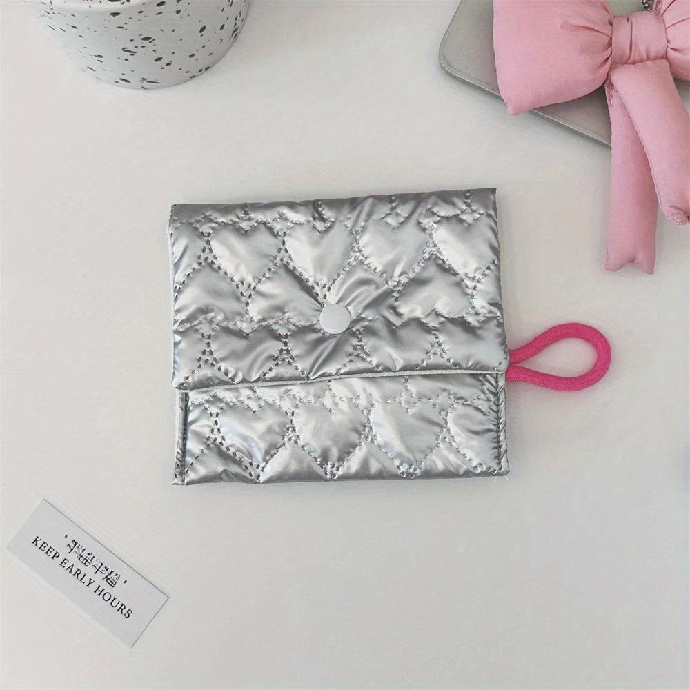 Silver Lingge Bow Pattern Coin Purses Small Canvas Coin Wallet Lady Girls Earphone Coin Key Money Storage Bag Zipper Pouch
