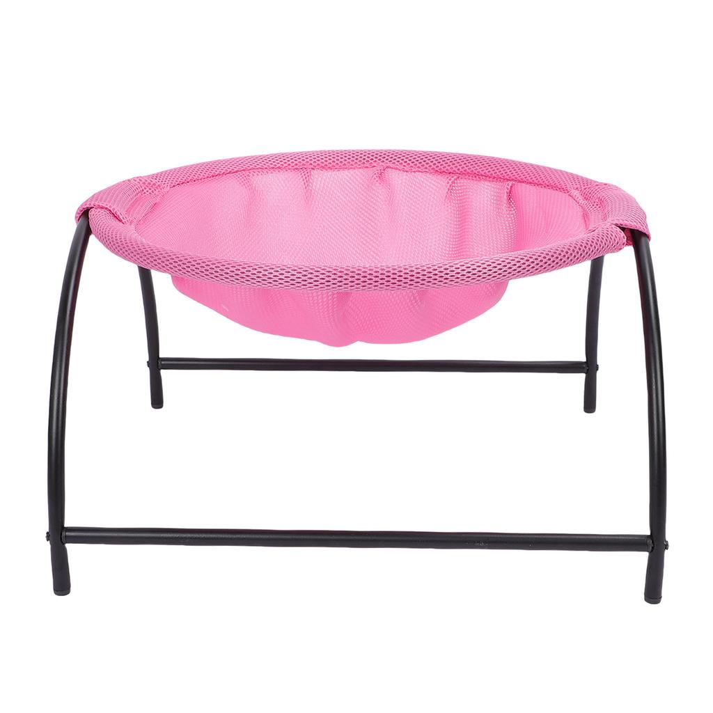 Elevated Cat Hammock Bed Breathable Mesh Removable Washable Stable Construction Pet Raised Swing Bed for Indoor Kitty