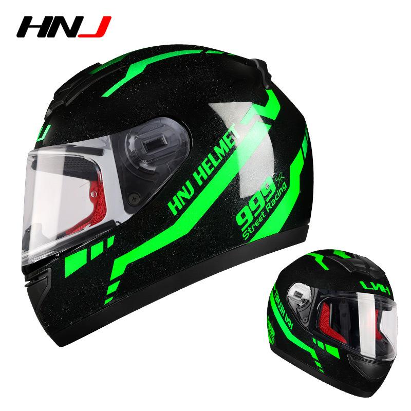 Motorcycle helmet for summer, personalized electric vehicle safety helmet, full-face helmet for both men and women, motorcycle full-face helmet S