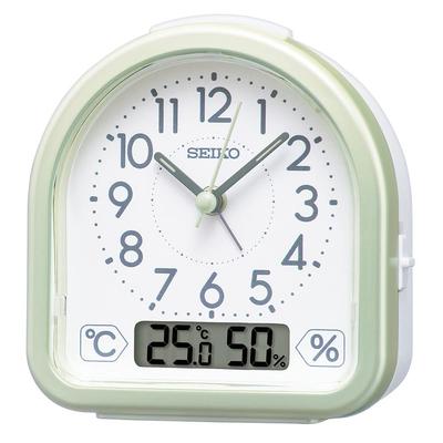 Seiko Clock Alarm Clock Light Green Pearl 112 X 108 X 55mm KR512M