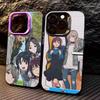 G-Girl Anime BandS C-Cry   Phone Case For iPhone17,16,15,14,13,12,11 Plus,Pro Max Colored Silver Plated Inside Cover