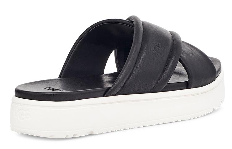 UGG Rubber Sole Slide Slippers Women's Black 1128635-BLLE