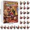 Christmas Chicken Advent Calendar With Acrylic Hangings For Holiday Decor And Gift Giving
