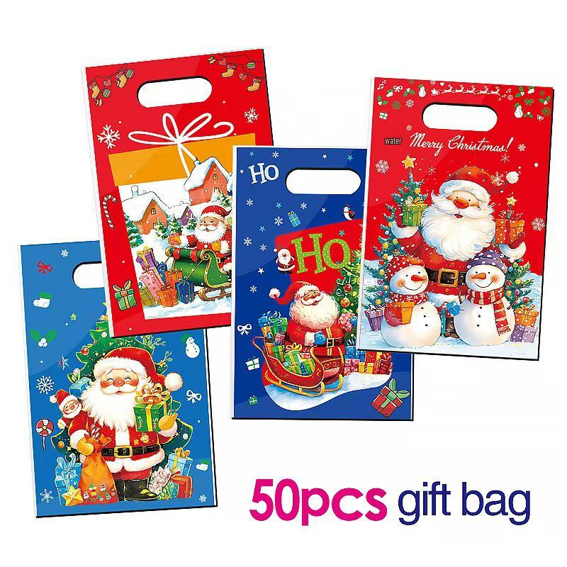 Christmas Candy Cartoon Handbag - Festive Portable Packaging Bag