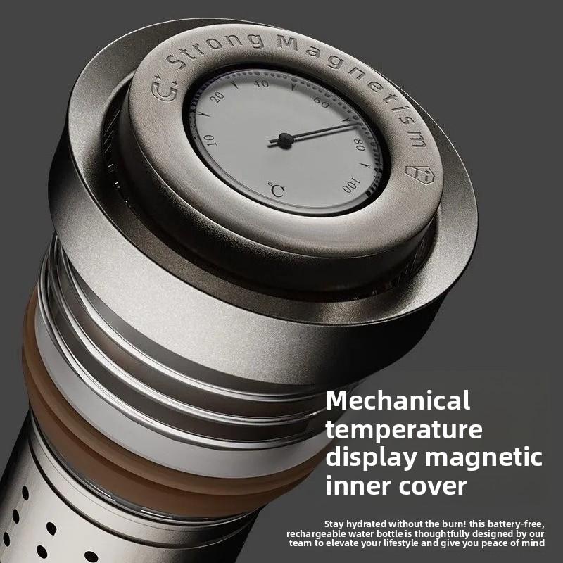 New Pure Titanium Tea Infuser Cup Insulation Cup Portable Water Bottle Large Capacity Drinking
