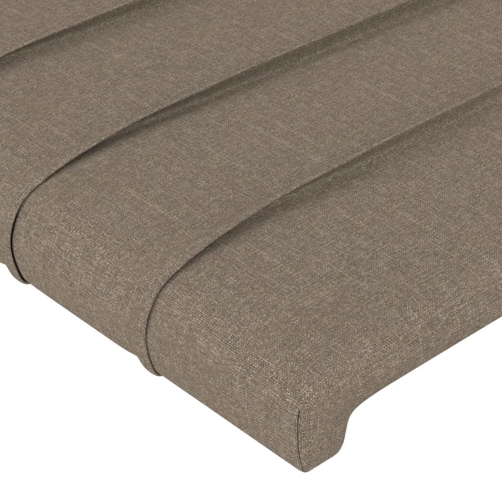 Vidaxl Zagłówek Uszak, Taupe, 147X23X78/88 Cm, Tkanina