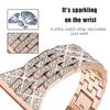 Correa+Funda de Diamantes Para Apple Watch Ultra 3 49mm 46mm 41mm 45mm 42mm 40mm 44mm Aleación de Zinc Pulsera Metálica para Mujer Para iWatch Series11 10 9 SE 8 7 6 5 4