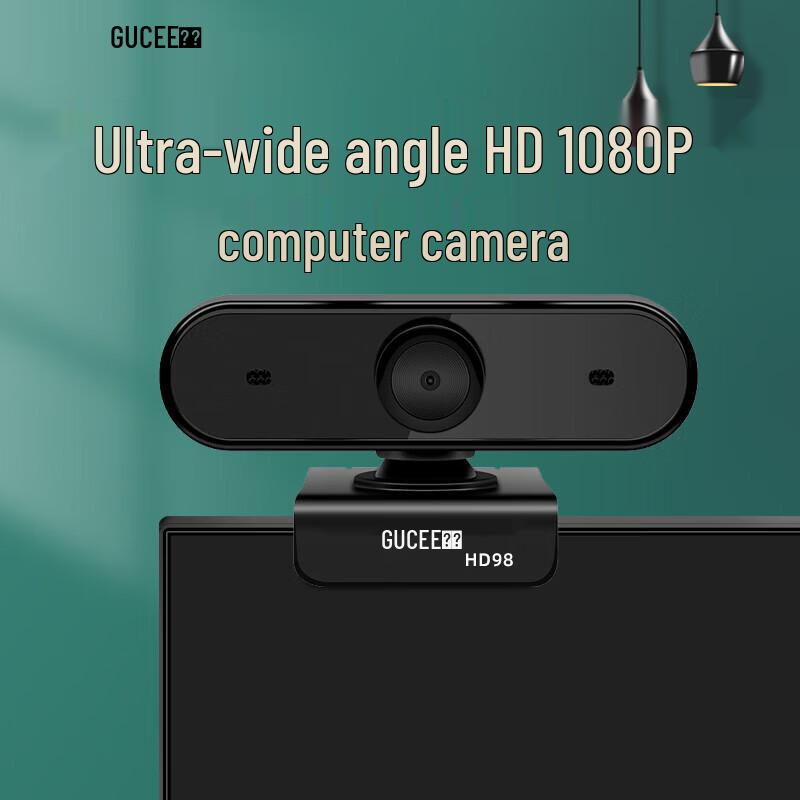 GUKK HD98 1080P Ultra-Wide USB Webcam with Mic