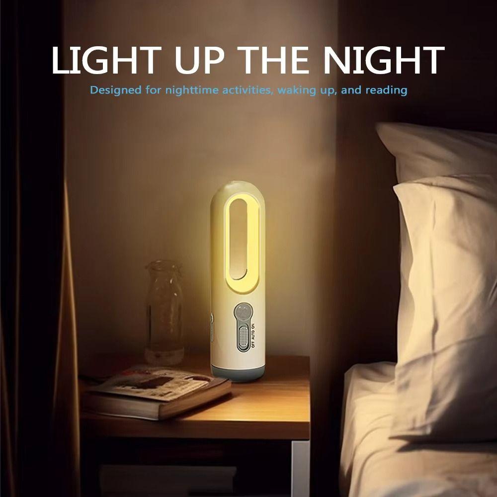 Portable 2 in 1 LED Light Motion Sensor Rechargeable Flashlight Lantern Waterproof High brightness Bedside Lamp Baby Feeding