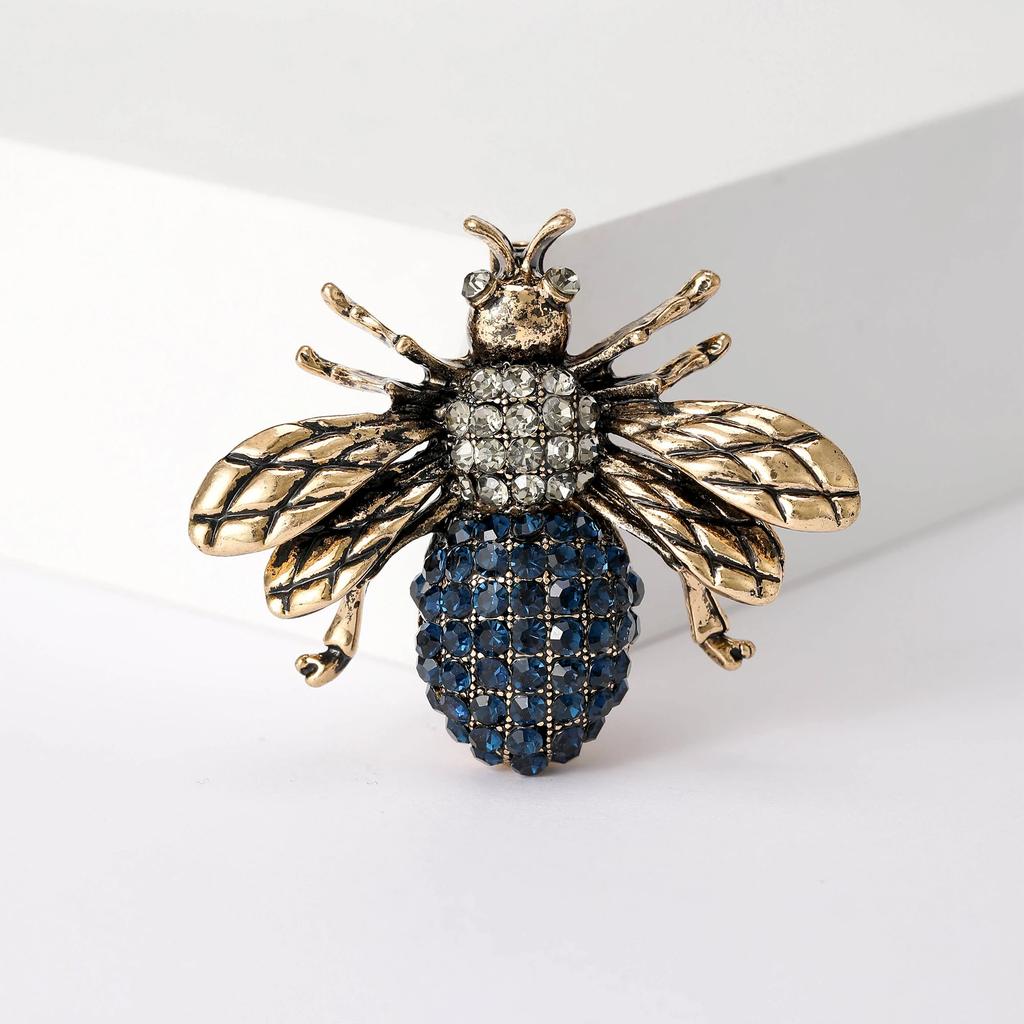 Rhinestone Bee Brooch for Women Unisex Pearl Beetle Pin Enamel Insect Lapel Pin Banquet Party Backpack Gifts Jewelry Accessories